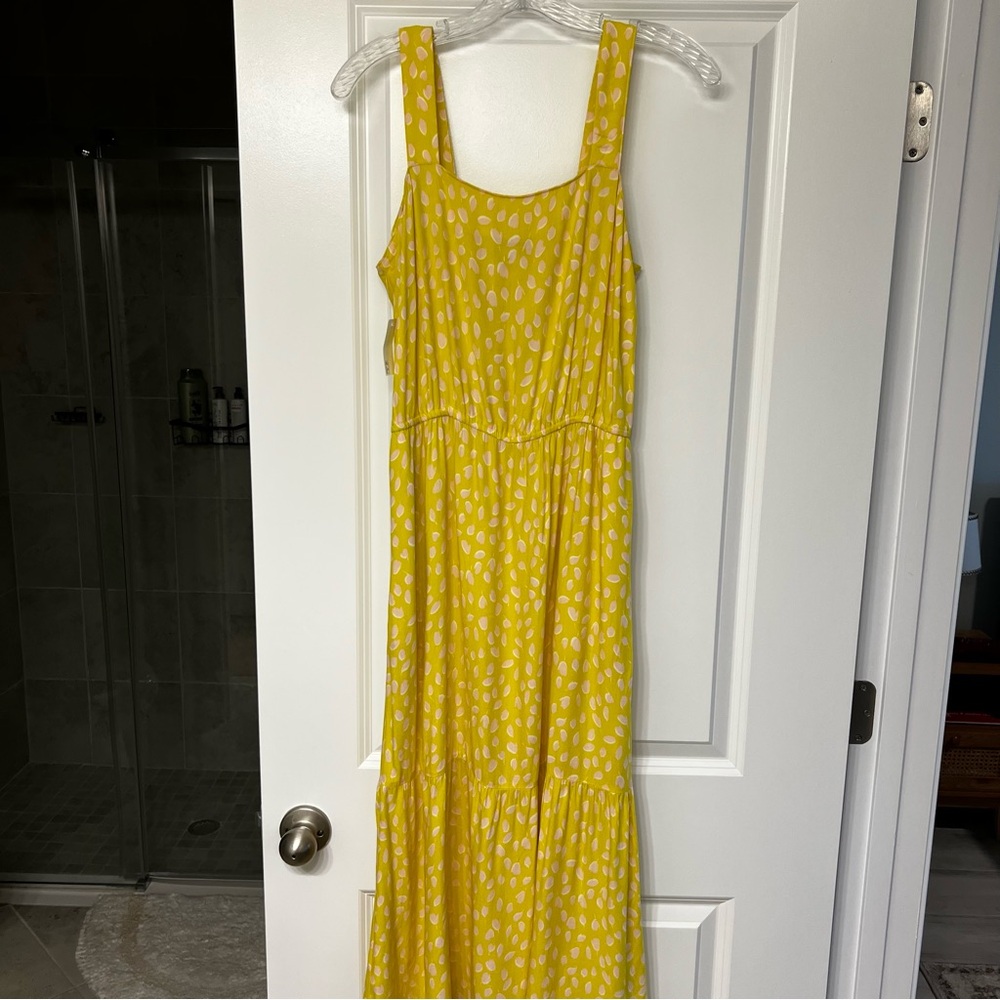NWT Lime yellow midi dress